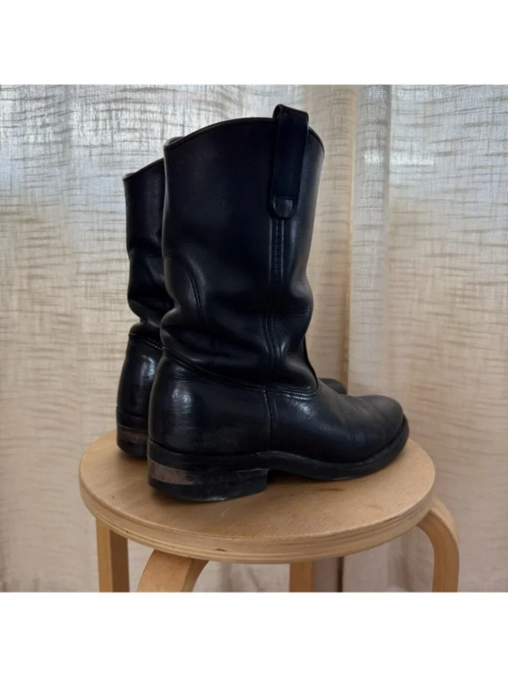 Red Wing Boots Heritage Black Pecos Size 8D Made in USA